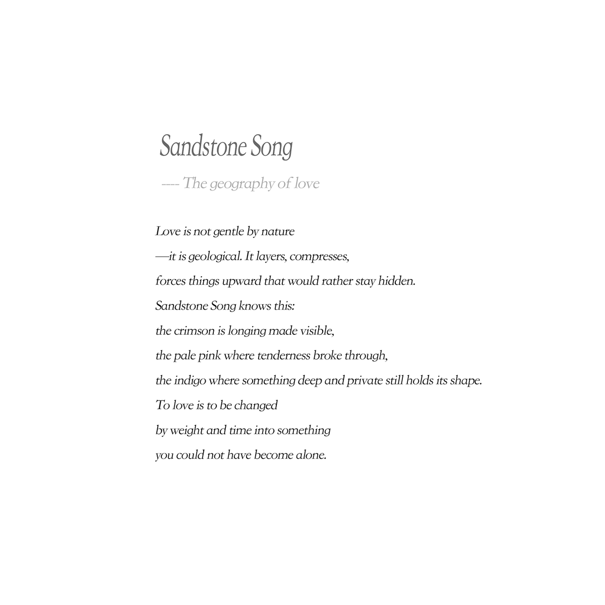 Sandstone Song