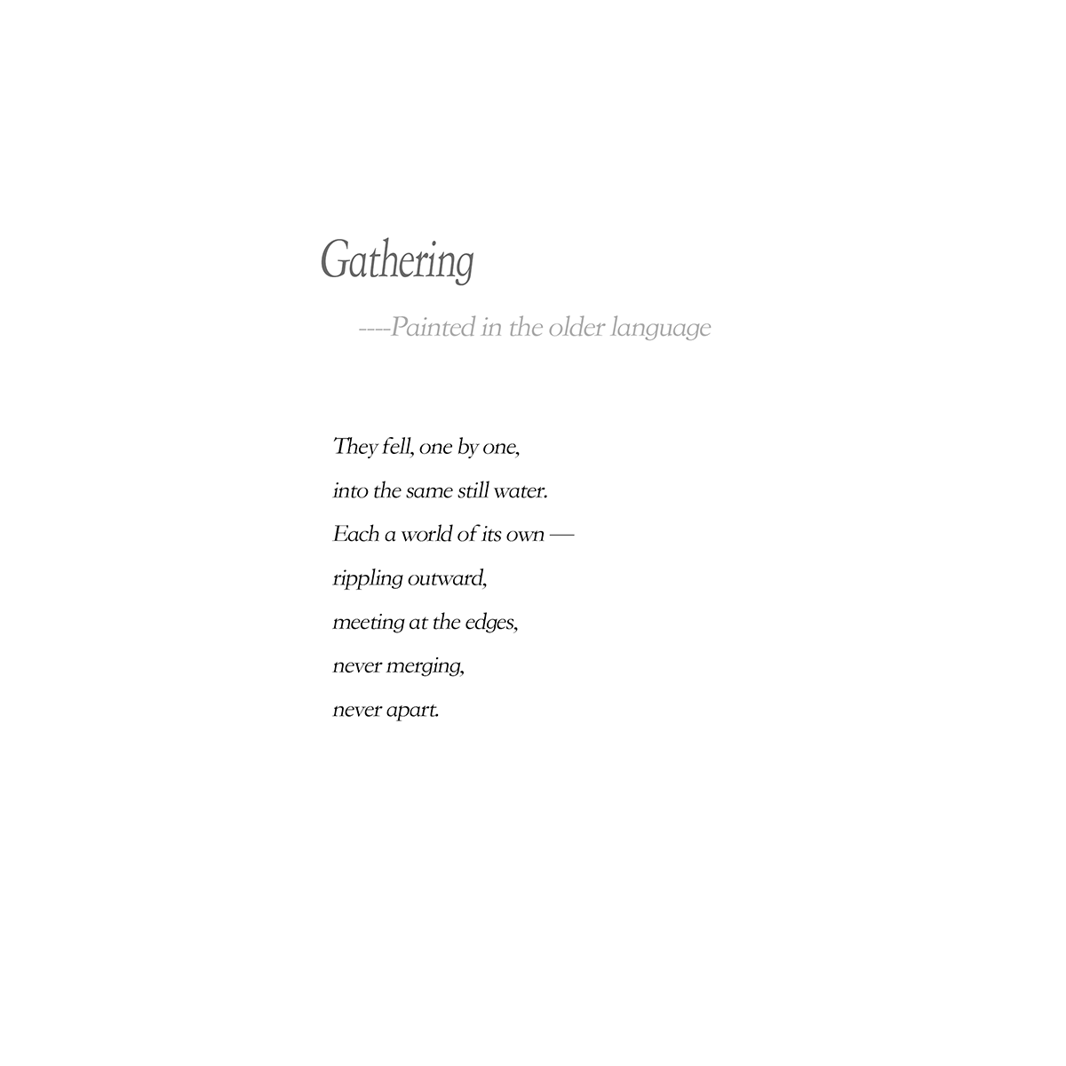 Gathering